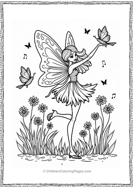 Winx Club Musa Fairy In A Flower Concert Free PDF Printable