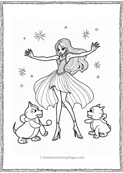 Winx Club Stella Casting Light In The Dark Free PDF Printable