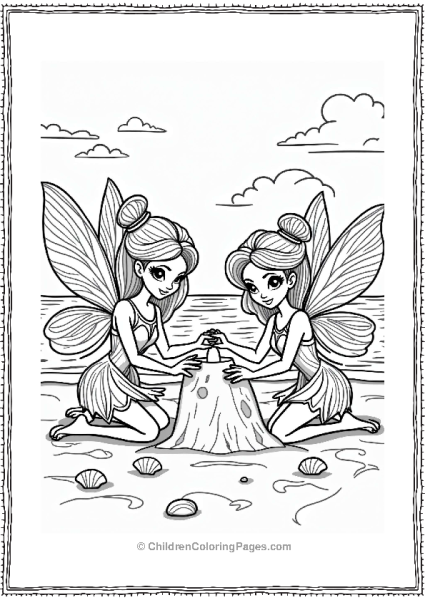 Winx Club Winx Fairies Building A Sandcastle Free PDF Printable