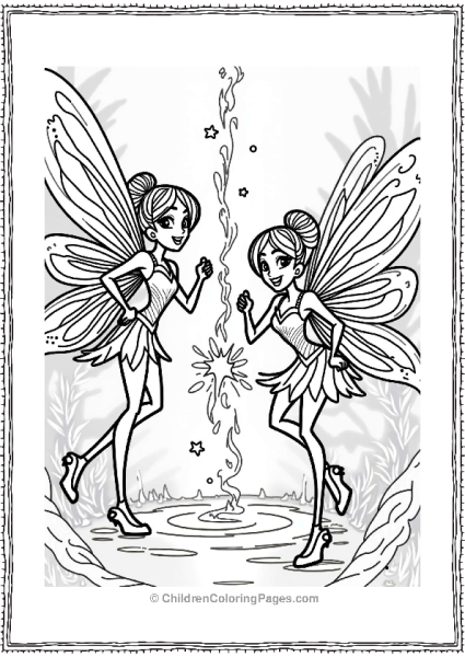 Winx Club Winx Fairies Creating Colorful Art Free PDF Printable