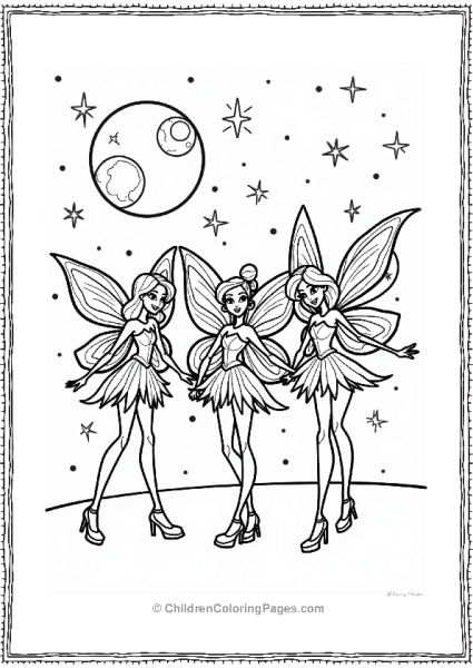 Winx Club Winx Fairies Dancing Under The Stars Free PDF Printable