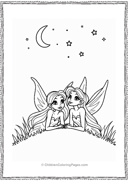 Winx Club Winx Fairies Stargazing Under The Moon Free PDF Printable