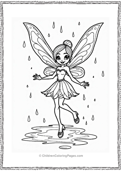 Winx Club Winx Fairy Dancing In The Rain Free PDF Printable