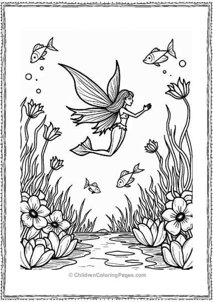 Winx Club Winx Fairy In An Underwater Garden Free PDF Printable