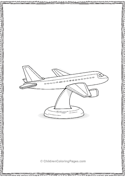 Wooden Airplane Modle Toy Free PDF Printable