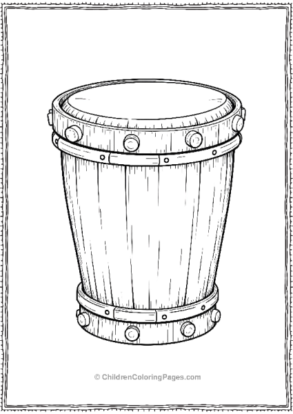 Wooden Drums Toy Free PDF Printable