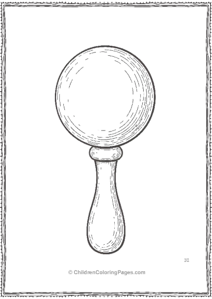 Wooden Rattle Free PDF Printable