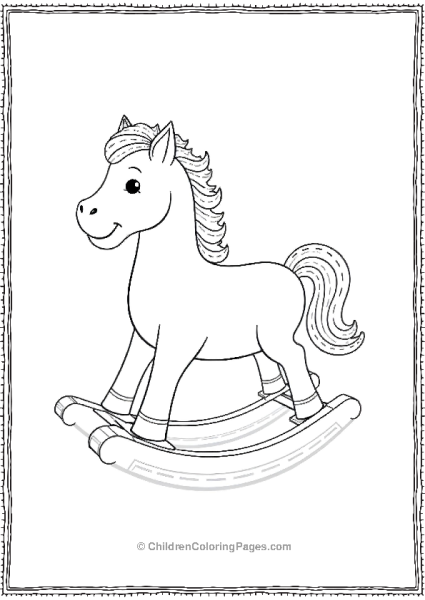 Wooden Rocking Horse Toy Free PDF Printable