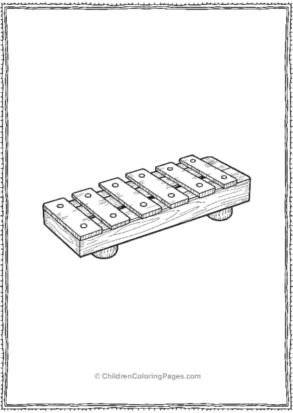 Wooden Xylophone Free PDF Printable