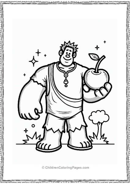 Wreck It Ralph With Cherry Power Up Free PDF Printable