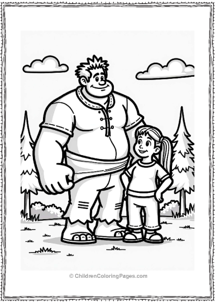 Wreck It Ralph With Retro Character Free PDF Printable