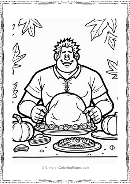 Wreck It Ralph Thanksgiving Feast Free PDF Printable