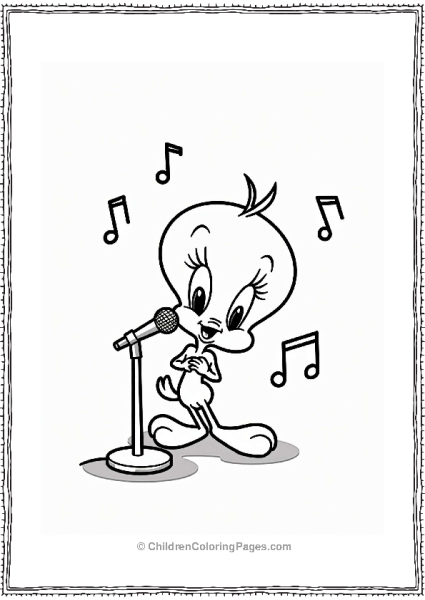 Baby Looney Tunes Baby Tweety Bird Singing Free PDF Printable