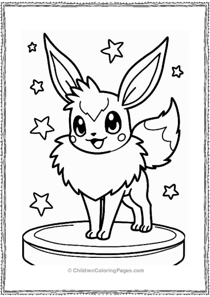 Eevee In A Contest Free PDF Printable