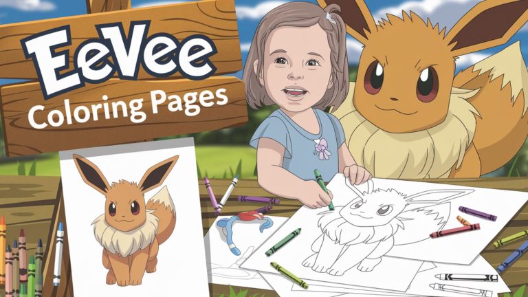 Eevee Coloring Pages