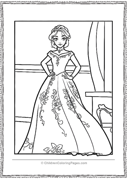 Elena Of Avalor In A Beautiful Dress 1 Free PDF Printable