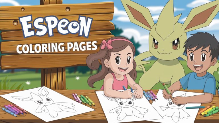 Espeon Coloring Pages