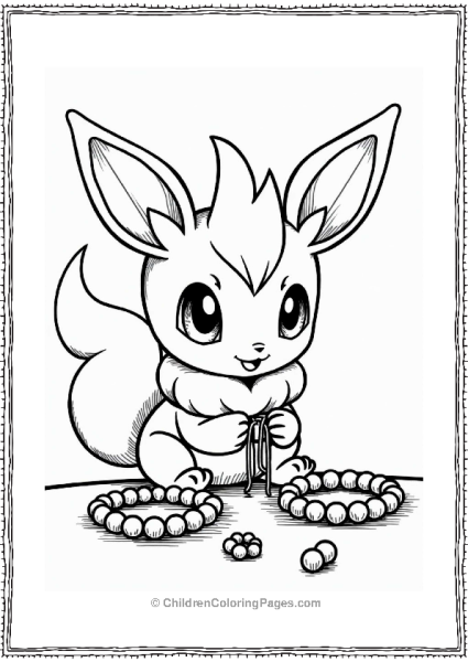 Espeon Making Friendship Bracelets Free PDF Printable