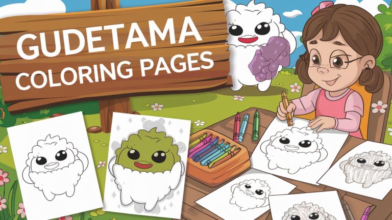 Gudetama Coloring Pages