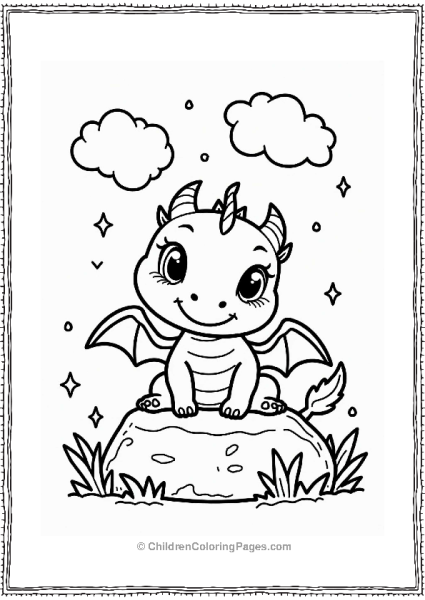 Harry Potter Cute Baby Dragon In The Forbidden Forest Free PDF Printable