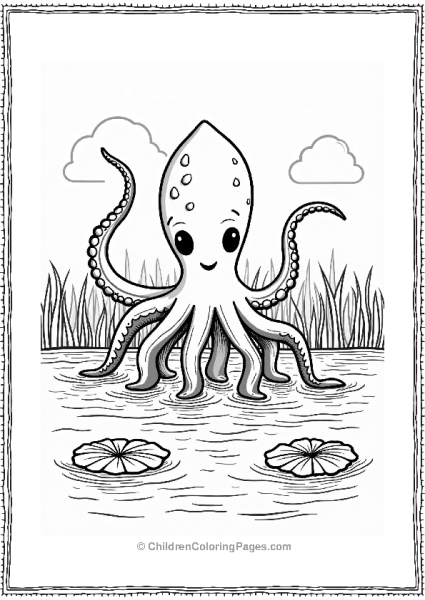 Harry Potter Friendly Giant Squid At Sparkling Lake Free PDF Printable