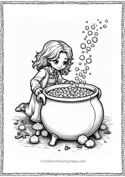 Harry Potter Hermione Granger And The Bubbling Cauldron Free PDF Printable