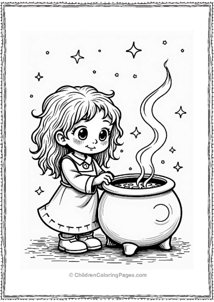 Harry Potter Hermione Granger And The Colorful Cauldron Free PDF Printable