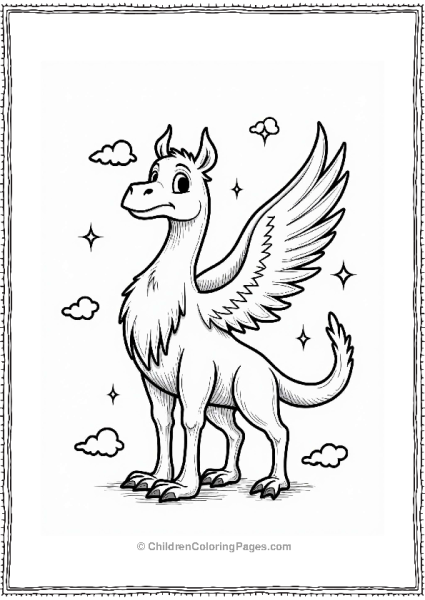 Harry Potter Hippogriff At Hogwarts Free PDF Printable