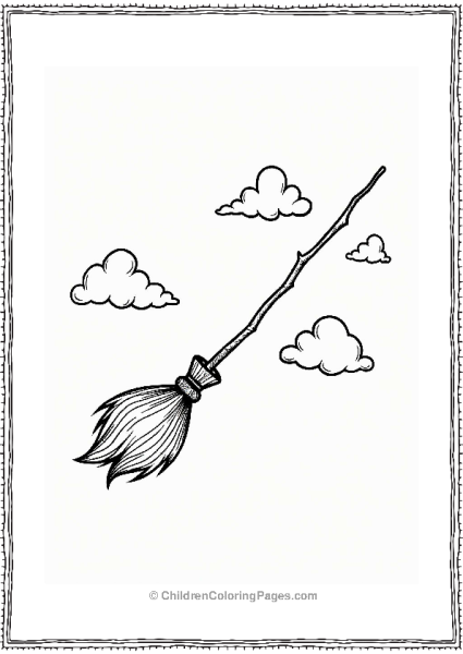 Harry Potter Hogwarts Broomstick Flying High Free PDF Printable