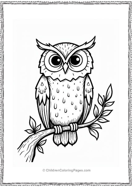 Harry Potter Hogwarts Enchanted Owl In The Forbidden Forest Free PDF Printable