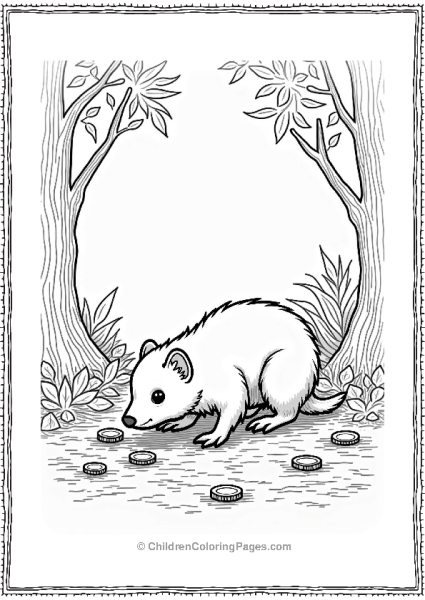 Harry Potter Hogwarts Niffler In The Forbidden Forest Free PDF Printable