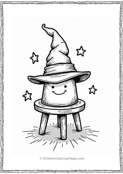 Harry Potter Hogwarts Sorting Hat Illustration Free PDF Printable