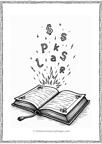 Harry Potter Hogwarts Spell Book Illustration Free PDF Printable