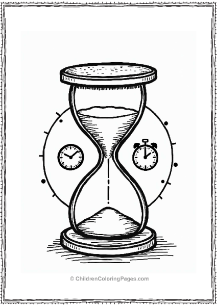 Harry Potter Hogwarts Time Turner Illustration Free PDF Printable