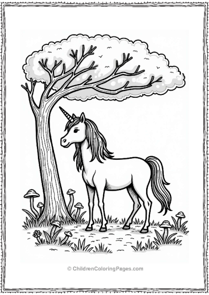 Harry Potter Hogwarts Unicorn In The Forbidden Forest Free PDF Printable