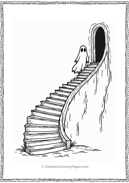 Harry Potter Mysterious Staircase At Hogwarts Free PDF Printable
