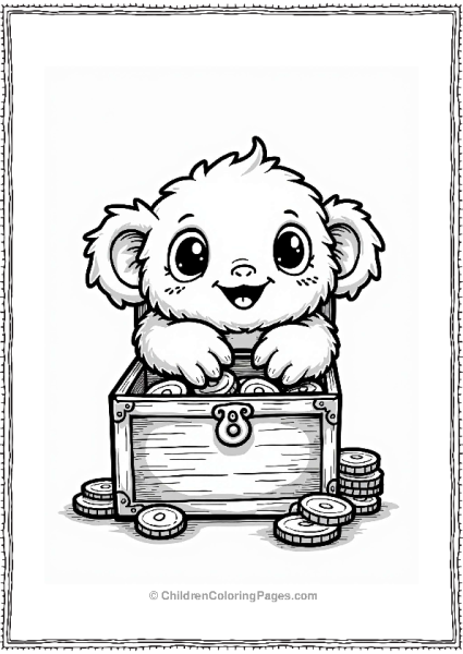 Harry Potter Niffler Discovering Treasure Free PDF Printable