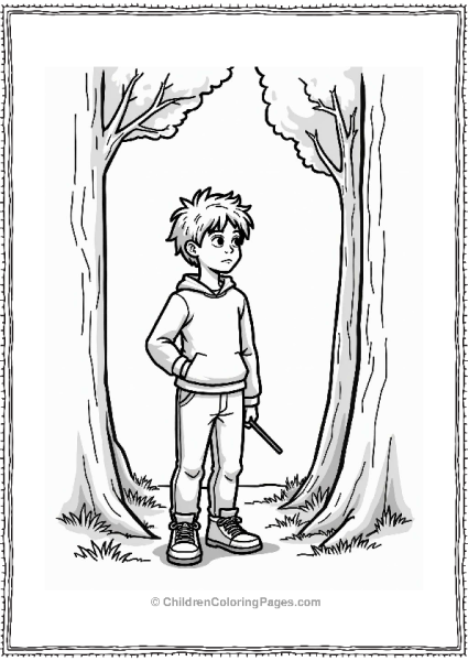 Harry Potter Ronald Weasley At The Forbidden Forest Edge Free PDF Printable
