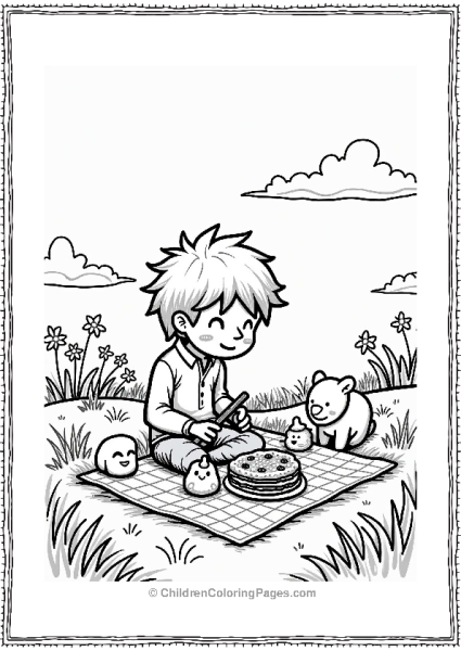Harry Potter Ronald Weasley Picnic With Friends Free PDF Printable