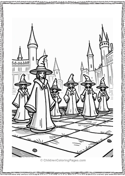 Harry Potter Wizard Chess Game At Hogwarts Free PDF Printable