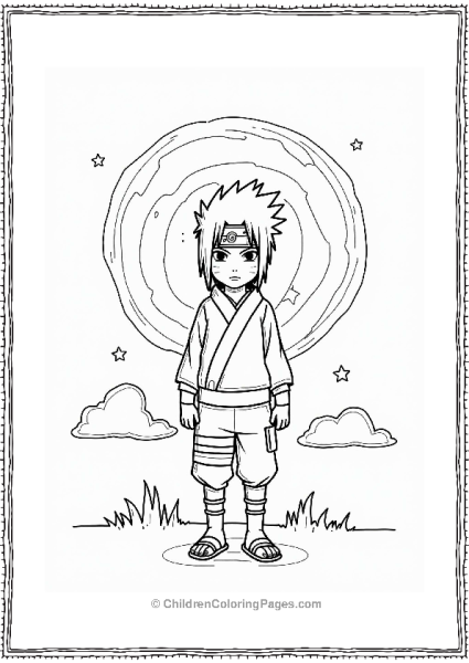 Itachi Activating His Sharingan Free PDF Printable
