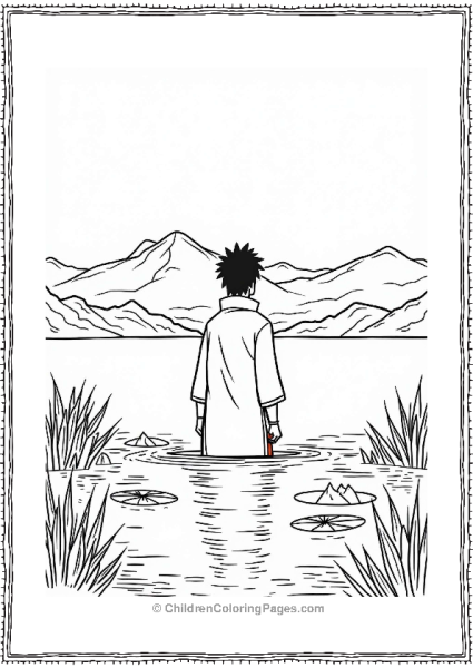 Itachi By A Tranquil Lake Free PDF Printable