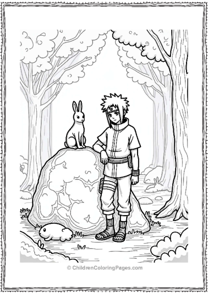 Itachi In A Serene Forest Free PDF Printable