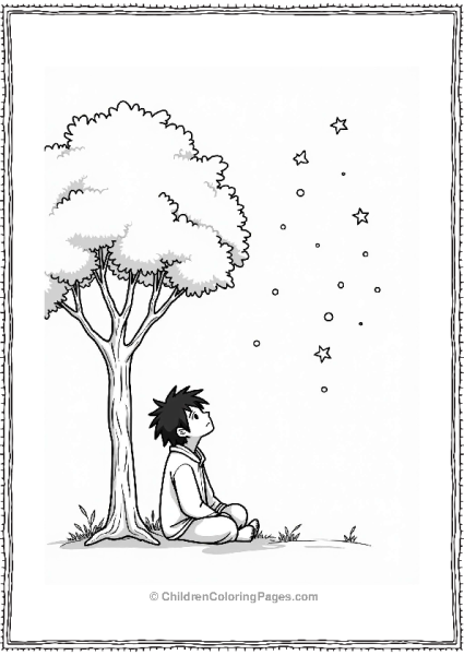 Itachi In Contemplation Under The Stars Free PDF Printable