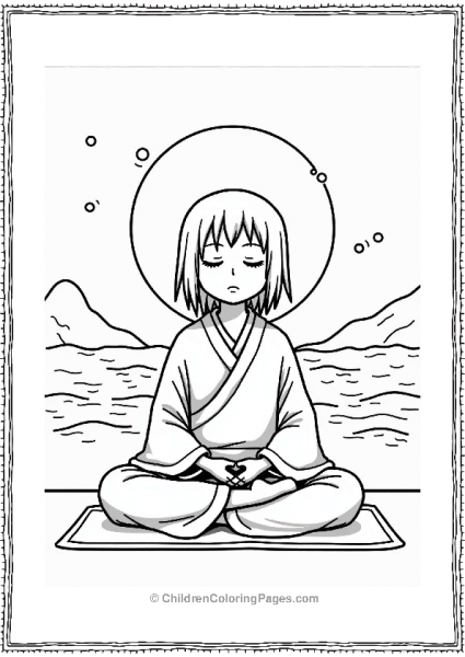 Itachi Meditating In A Calm Scene Free PDF Printable