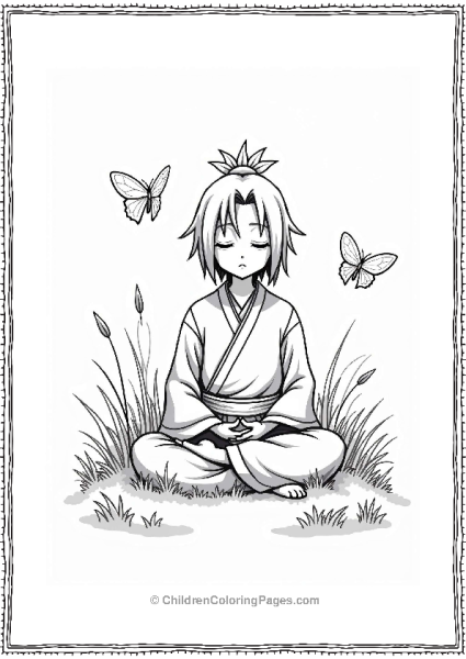Itachi Meditating In A Gentle Breeze Free PDF Printable