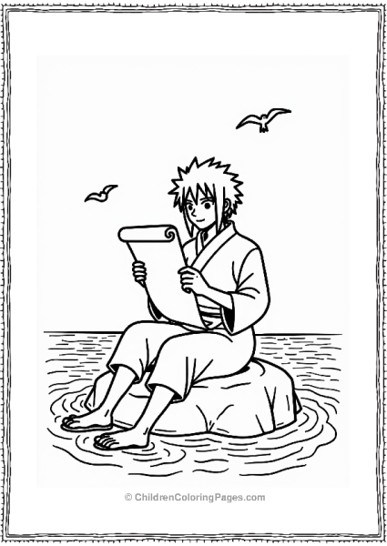 Itachi Reading A Scroll Free PDF Printable