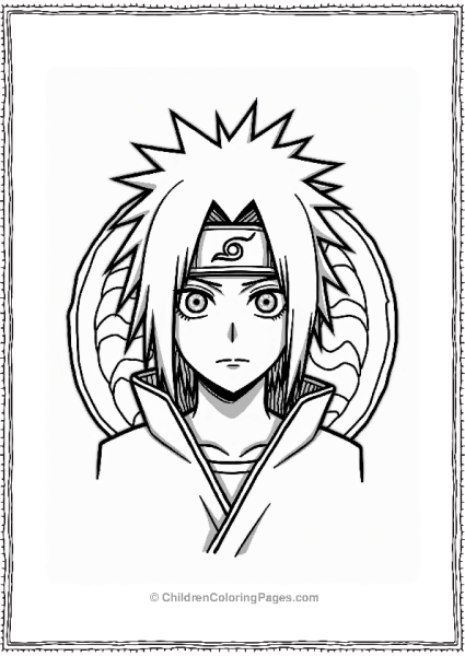 Itachi Uchiha Portrait With Sharingan Free PDF Printable