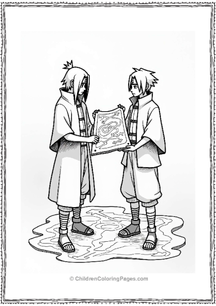 Itachi With A Shadow Clone Free PDF Printable