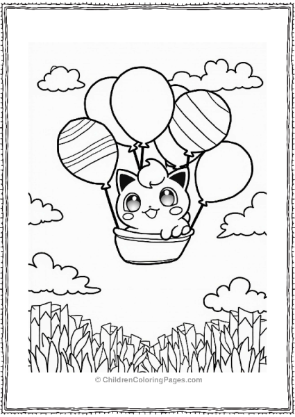 Jigglypuff At The Balloon Festival Free PDF Printable